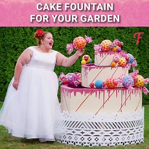 A cake fountain for your garden! It will heal even a broken heart! | Fabiosa Philippines