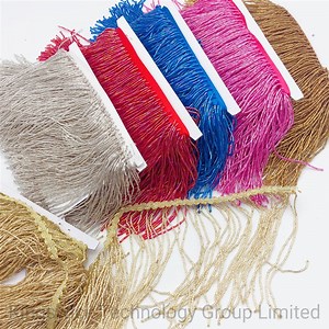 [Hot Item] Glass Seed Beaded Fringe Tassels Lamp Costume Trim Crafts Beads Tassel Fringe for Decoration Dress