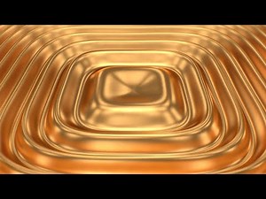 Shiny Metallic Golden Abstract Reflection Surface Sqaure Waves Flow 4K VJ Loop Moving Background
