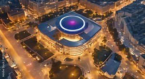 Efficient Integration of Geofencing Technology in Urban Areas for Marketing Security and Logistics Concept Geofencing Technology Urban Integration Marketing Strategies Security Measures