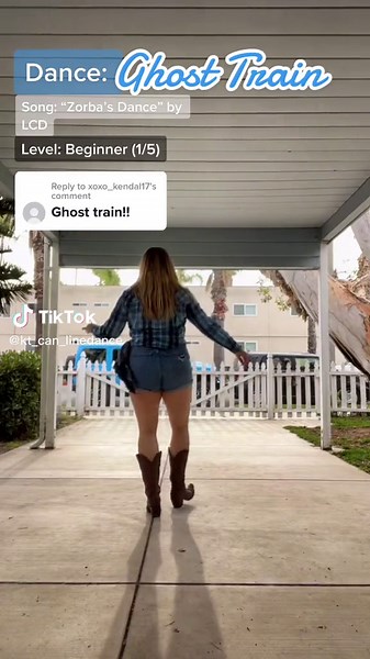 Replying to @xoxo_kendal17 Ghost Train! This one is a lot of fun! And a nice break from all the harder dances coming up 😂 #linedance #linedancer #socallinedancing #linedancedemo #learntolinedance