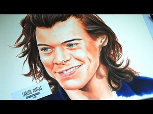 Drawing Harry Styles (Dibujando a Harry Styles)