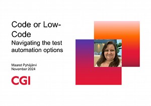 Testing Assembly: Code or Low Code - Navigating the Test Automation Options