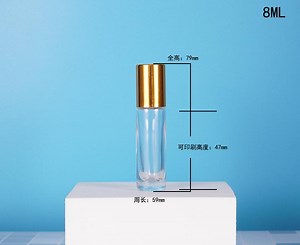 [Hot Item] Mini Steel Roller Essential Oil Perfume Glass Roll on Bottle