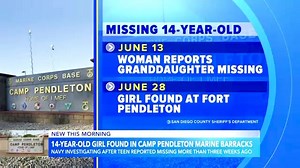 Family claims U.S. marine raped a 14-year-old on a military base. The marine was taken into custody and questioned after the teenager was found at Camp Pendleton two weeks after she disappeared. Our report on Good Morning America | Faith Abubey