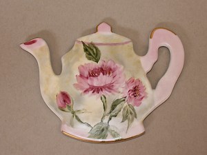 Pink Peony Teapot Trivet - Etsy UK