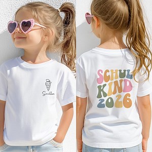 Schulkind 2026 T-Shirt, Personalisierbar, Shirt mit Name & Jahreszahl, Schulkind 2026, Geschenkidee Schulkind, Einschulung Geschenk - Etsy.de