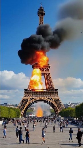 Paris Shocked: Eiffel Tower Erupts in Fire – No News Coverage?
