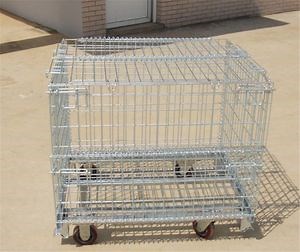 [Hot Item] Industrial Transport Storage Equipment Folding Wire Mesh Roll Container Cages