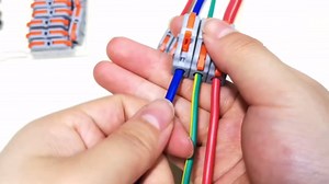 Wire Connectors, SPL-1M Lever Nut Connector, 25 Pcs Mini Electrical Connectors,Splicing Type Quick Terminal Block Spring Connector (Free Combination)