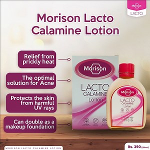 61K views · 201 reactions |  Morison Lacto Calamine Lotion - Available at the nearest pharmacy or supermarket for only Rs. 390. | Morison Lacto Calamine | Facebook