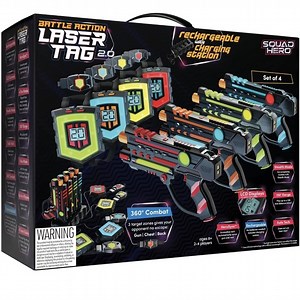 Battle Action Laser Tag 2.0 Squad Hero Set Of 4