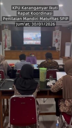 KPU Karanganyar Ikuti Koordinasi Penilaian Mandiri Maturitas SPIP Terintegrasi Tahun 2026