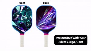 KAINSY Personalized Pickleball Paddle, Custom Pickleball Paddles Carbon Fiber with Own Photo Text Logo Design, Lightweight Pickleball Racket, Pickle Ball Paddle, Gifts for Beginners Pickleball Lovers