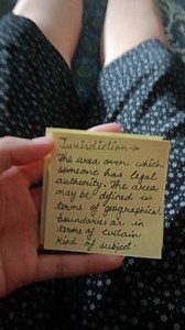 Define 'Jurisdiction'.Jurisdiction refers to the area over wh... | Filo
