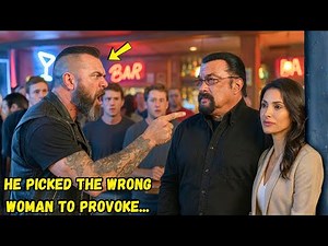 COCKY BIKER MOCKS SEAGAL’S WIFE AT THE BAR — THEN FACES BRUTAL REGRET..
