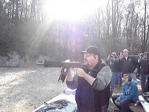 Shooting a full auto Saiga 12