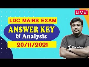 Answer Key Discussion l LDC Mains (20/11/2021) l Kerala PSC | Jafar Sadik