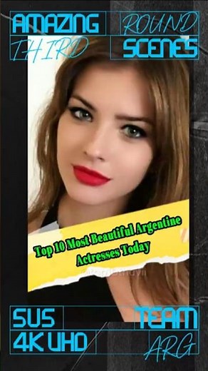 Top 10 Most Beautiful Argentine Actresses Today | 4K UHD
