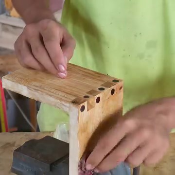 Woodworking Finger Box Joint With Locking Dowel For Woodworking Projects From Beginner To Advanced, Stay Connect With Us For More Creative. | Woodworking Tools TV