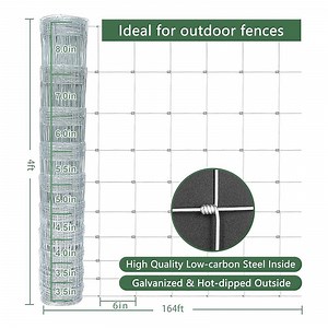 [Hot Item] Factory Price Hot DIP Galvanized Woven Field Fence Mesh Wire Cattle Fencing Farm Customized Sustainable Field Fence Cattle Panel Fence Gate