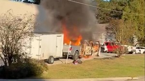Car catches fire outside Denham Springs store