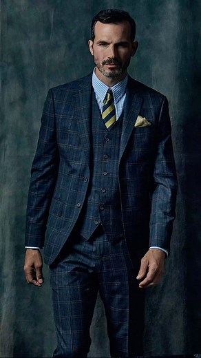 Dressed to impress in this Jeff Banks slim-fit suit! Cut on my JEFF BANKS IVY LEAGUE block. A two-button single breasted jacket with notch lapels and straight pocket flaps. All leading edges are finished with a fine AMF stitching. Internally there are two pockets and piping detail in contrast colour. Four button cuff with contrast bottom button hole. The back sports two side vents. All trimmed with Corozo buttons. Available now on-line @jeffbanks_uk and in store #suit #style #suits #mensfashion 