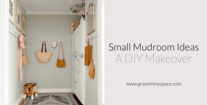 Small Mudroom Ideas | A DIY Mudroom Makeover