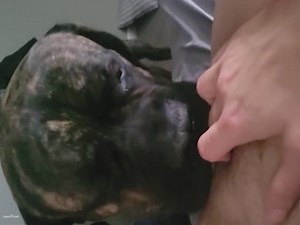 Pissing and squirting in my dogs mouth