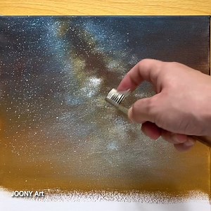 38K views · 510 reactions | Milky Way Acrylic Painting #art #painting #acrylicpainting | Joony art | Facebook