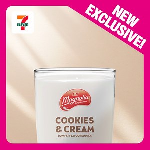 Got a craving for cookies and cream? Magnolia Cookies & Cream Milk is now available at our stores. Drop in today and treat yourself! 🍪🥛 | 7-Eleven Singapore