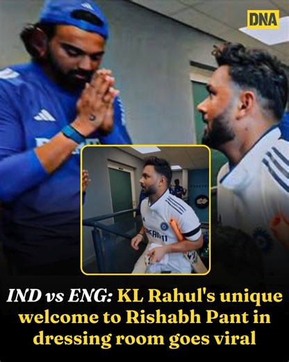 5K views · 40 reactions | KL Rahul greeted Rishabh Pant with folded...