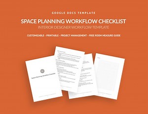 Interior Design Space Planning Checklist - Workflow Template (PDF) - Etsy Canada