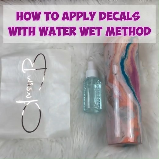 How to apply decals with a wet method!💖 | LittleLee and Rose