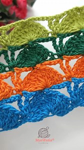 13K views · 123 reactions | 連PEACOCK FAN shell crochet stitch #crochet #crochetlove #crocheting #DIY #croche #craft | Crochet&Knitting by marifu6a | Facebook