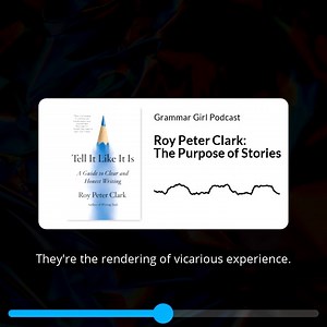 Have you listened to the latest Grammar Girl #interview? If you're a #writer, there are some golden nuggets in there! | Quick and Dirty Tips