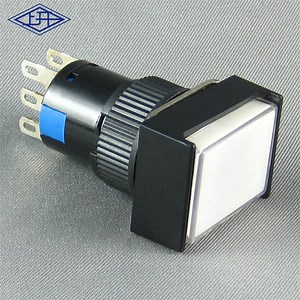 [Hot Item] 3A 250VAC 16mm 6 Pin 2no2nc Double Pole Push Button Switch Momentary