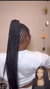Watch This Amazing Cornrow Lace Front Ponytail Braid Hair Transformation 🤩🤩🤩 #naturalhair #fypシ゚ #hairextensions #hairstylist #blackhair #HairTransformation #hairtutorial #hairstyle #braids #ponytail | Mane Attractions Virgin Hair /Weaving Salon