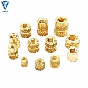 [Hot Item] M2 M3 M4 M5 M6 M8 M10 Thread Knurled Nut Insert Nuts Brass Heat Inserts Nut Threaded Nuts for Plastic
