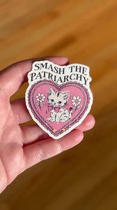 Smash the Patriarchy Sticker | Anti Trump, Feminism, Empowerment, Equality, Cute Sticker, Cat Sticker, Anti Elon, Anti Fascism - Etsy