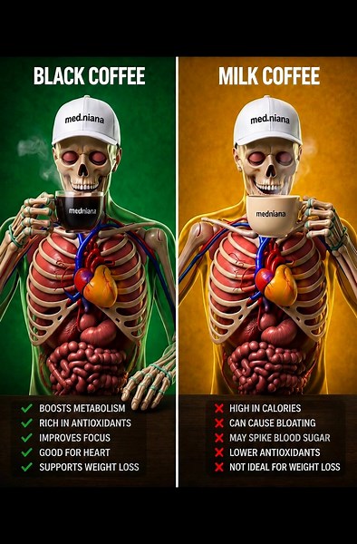 Black Coffee vs Milk Coffee: Health, Benefits, and Risks