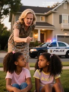 A Furious Neighbor Called the Cops on Two Black Twin Girls — Until Their Mother Arrived and Shocked Everyone “Hello, 911? Yes. There are two Black children causing a disturbance in my neighborhood.” The white woman’s voice was crisp and resolute as she spoke into her phone. Her name was Evelyn Brooks. Arms folded tightly across her chest, she stared down at two eight-year-old twin girls sitting on the curb of Willow Creek Estates, sobbing without restraint. Moments later, red and blue lights tor