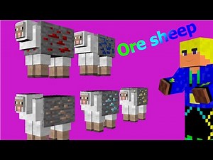Обзор мода Minecraft:Ore sheep лучшие овцы в Майнкрафте