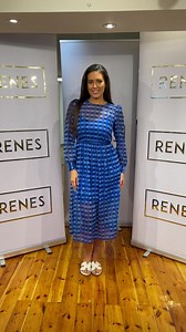 French Connection Frenzy We are loving this sheer blue checked print dress by French Connection… such a lovely style! | Renes Fashion | Facebook