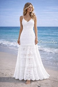 Crochet Summer Lace Maxi Dress- Pdf Digital Pattern - Etsy Australia