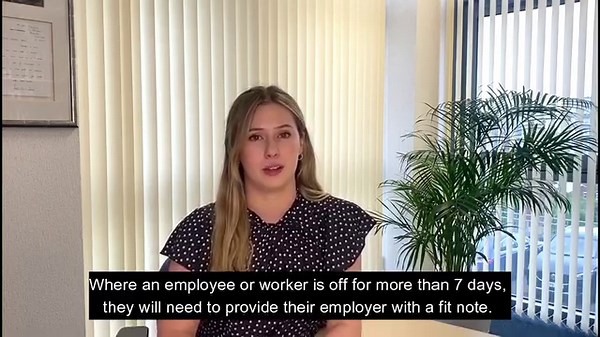"Ask JEL?" Georgia Veitch, Trainee Solicitor, outlines when a "fit note" should be submitted during an employee's absence. | Just Employment Law