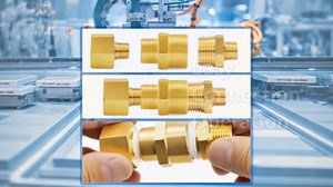 ChillWaves Brass Pipe Fitting, Reducer Hex Coupling 3/4" NPT Female x 1/2" NPT Female Thread Adapter(3-PACK)