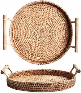 [Hot Item] Rattan Round Bread Serving Basket Handcrafted Rattan Baskets with Cheap Price