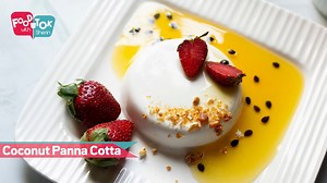 Homemade Coconut Panna Cotta Recipe | Sweet Coconut Panna Cotta Italian Desert Recipe - Italian Food