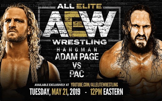 AEW Releases First-Ever Match With Pac vs Hangman Page
